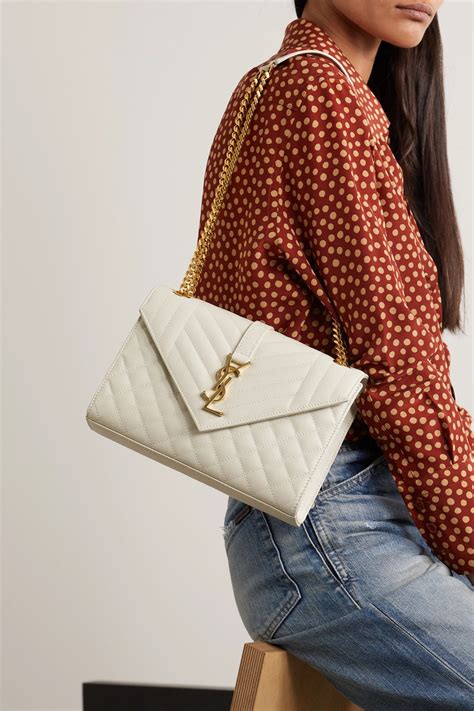 white saint laurent purse